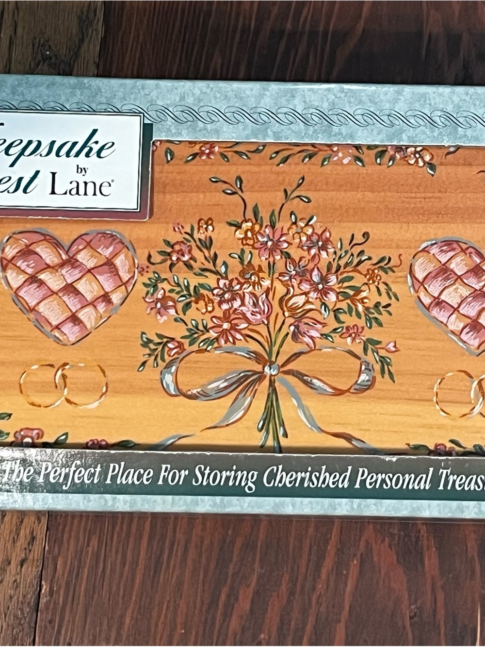 Keepsake by Lane Floral Heart Wedding Keepsake Box